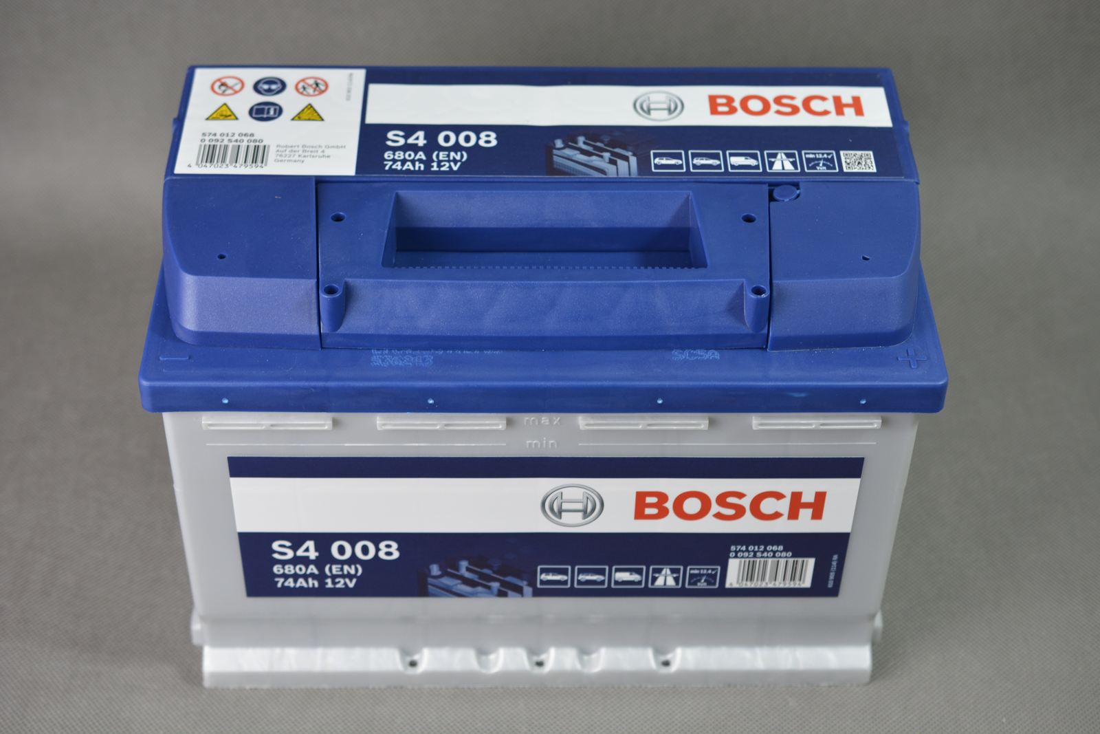 Akumulator Bosch S4 12V 74Ah 680A, 0 092 S40 080 - Autobatérie pre