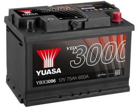 Akumulator YUASA Black 12V 76Ah 680A, YBX3096