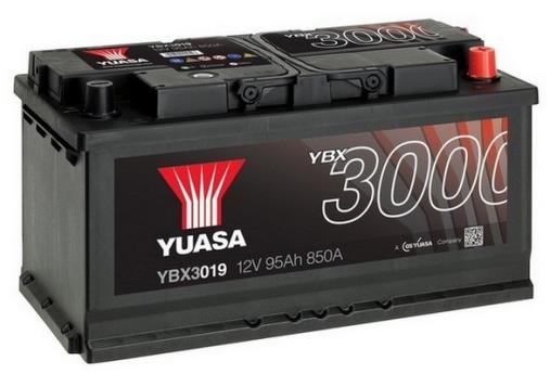 Akumulator YUASA Black 12V 95Ah 850A P+, YBX3019