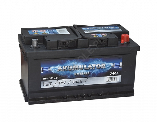 Аккумулятор 12v 80ah 740a