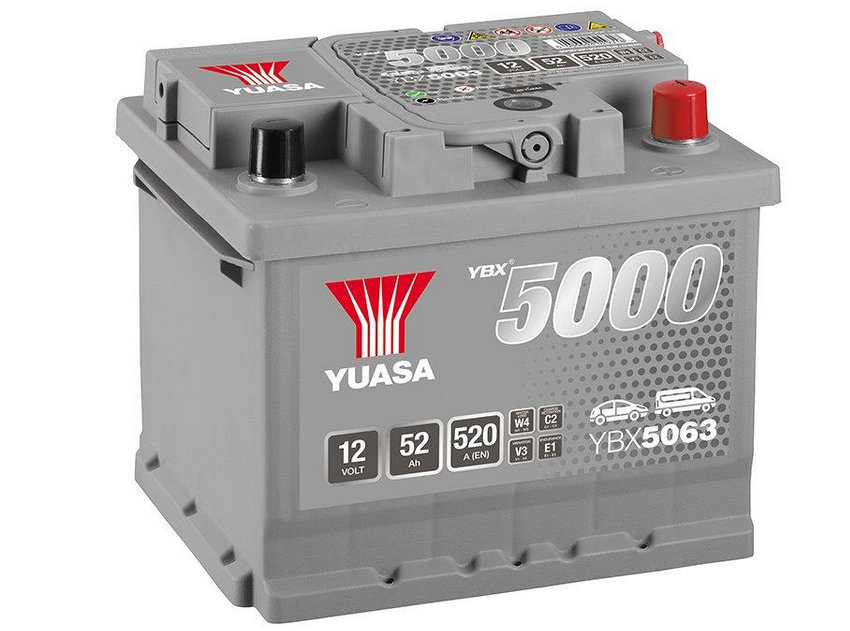 Akumulátor Yuasa YBX5063 12V, 52Ah,520A