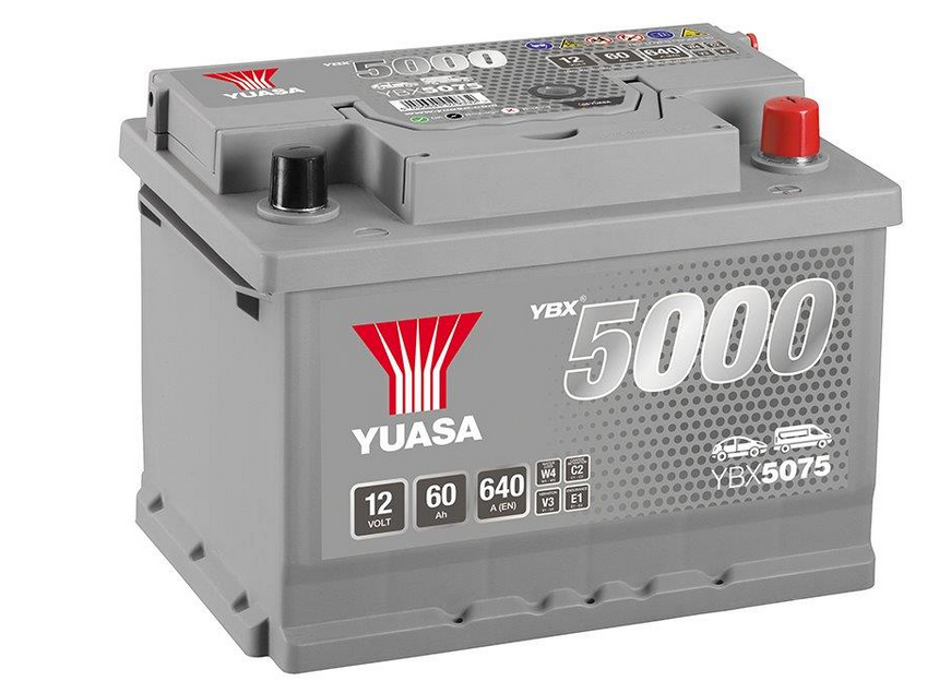 Akumulátor Yuasa YBX5075, 12V 60Ah 640A