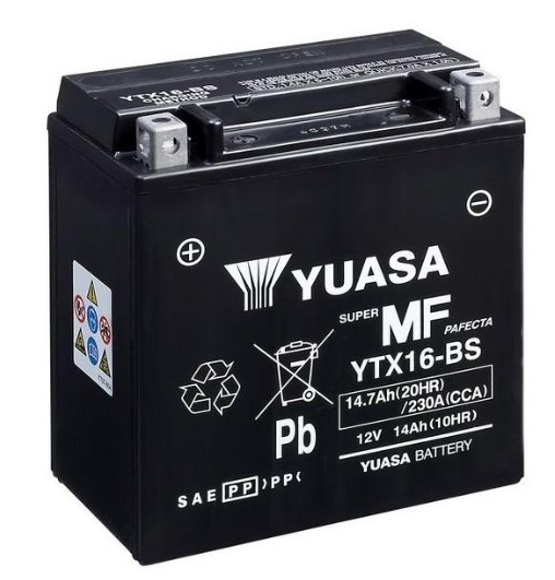 Akumulator Yuasa YTX16-BS, 12V 14Ah 230A
