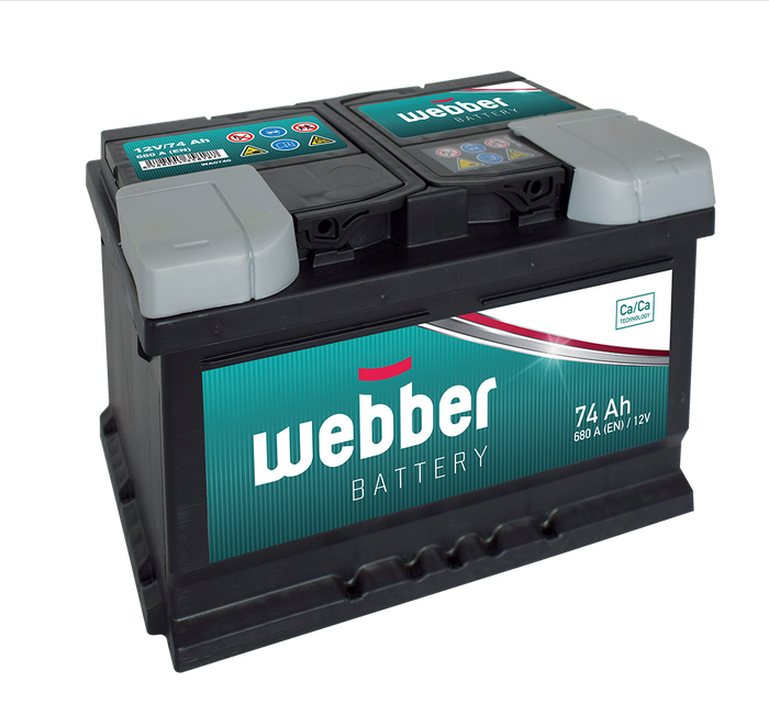 Akumulator WEBBER 12V 74Ah 680A, sk6023