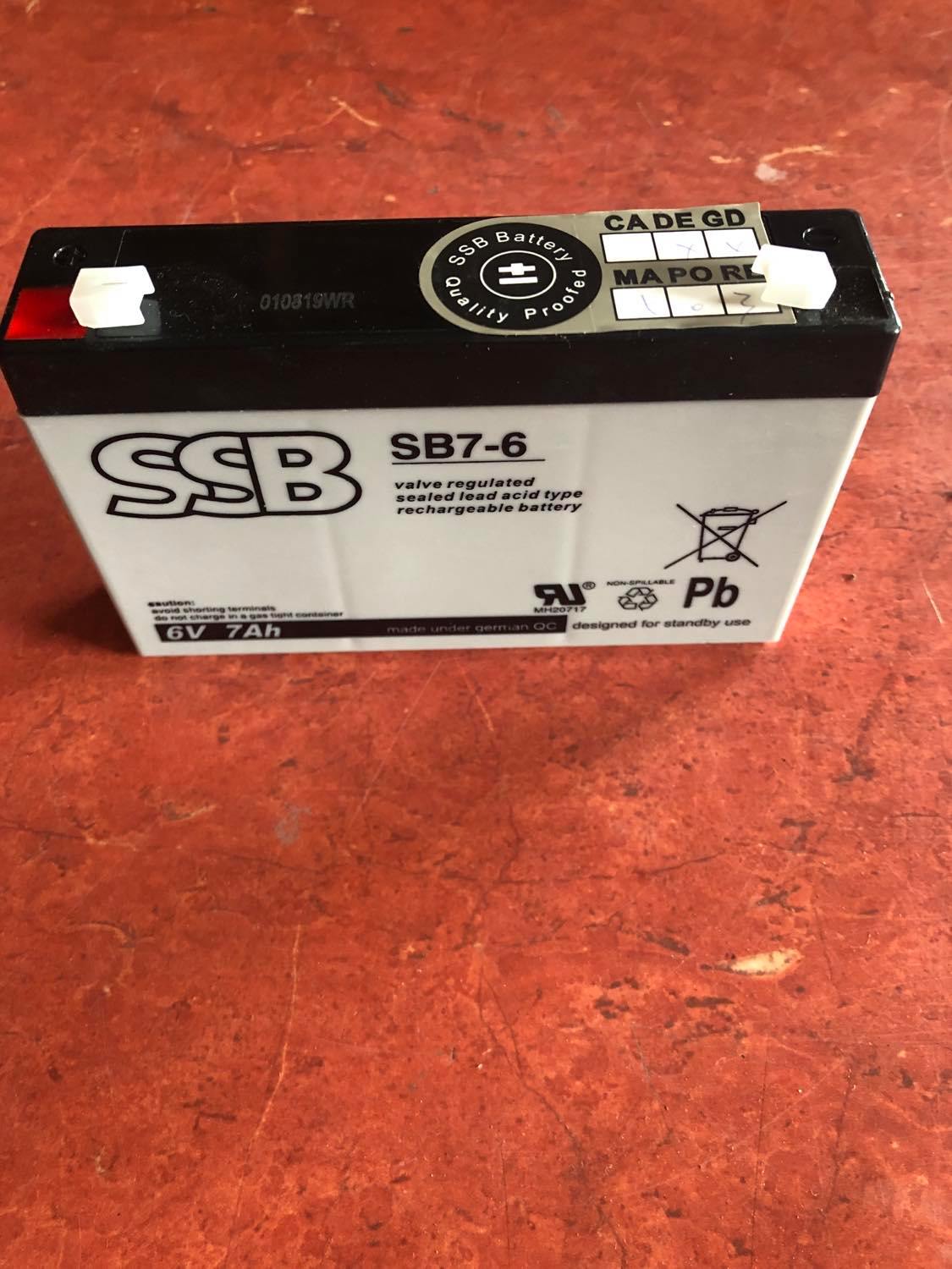 Akumulator SSB SB7-6 6V 7Ah