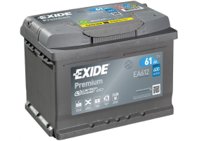 Exide Premium 12V 61 Ah 600A, EA612