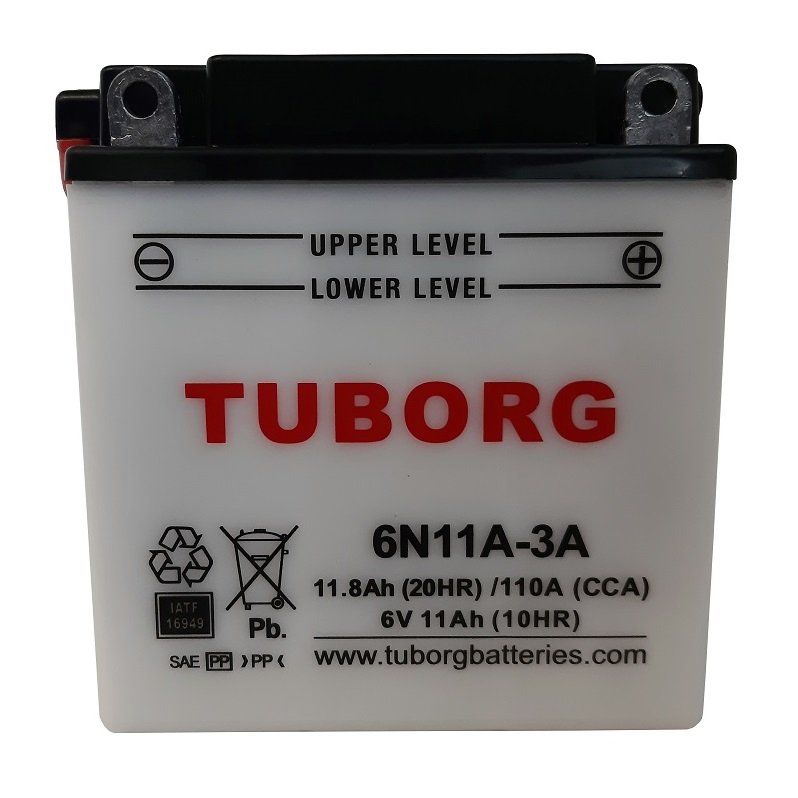 Akumulátor Tuborg 6N11A-3A 6V 11,8Ah 110A