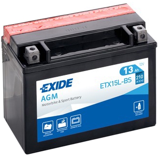 Akumulátor Exide ETX15L-BS 12V 13Ah 210A