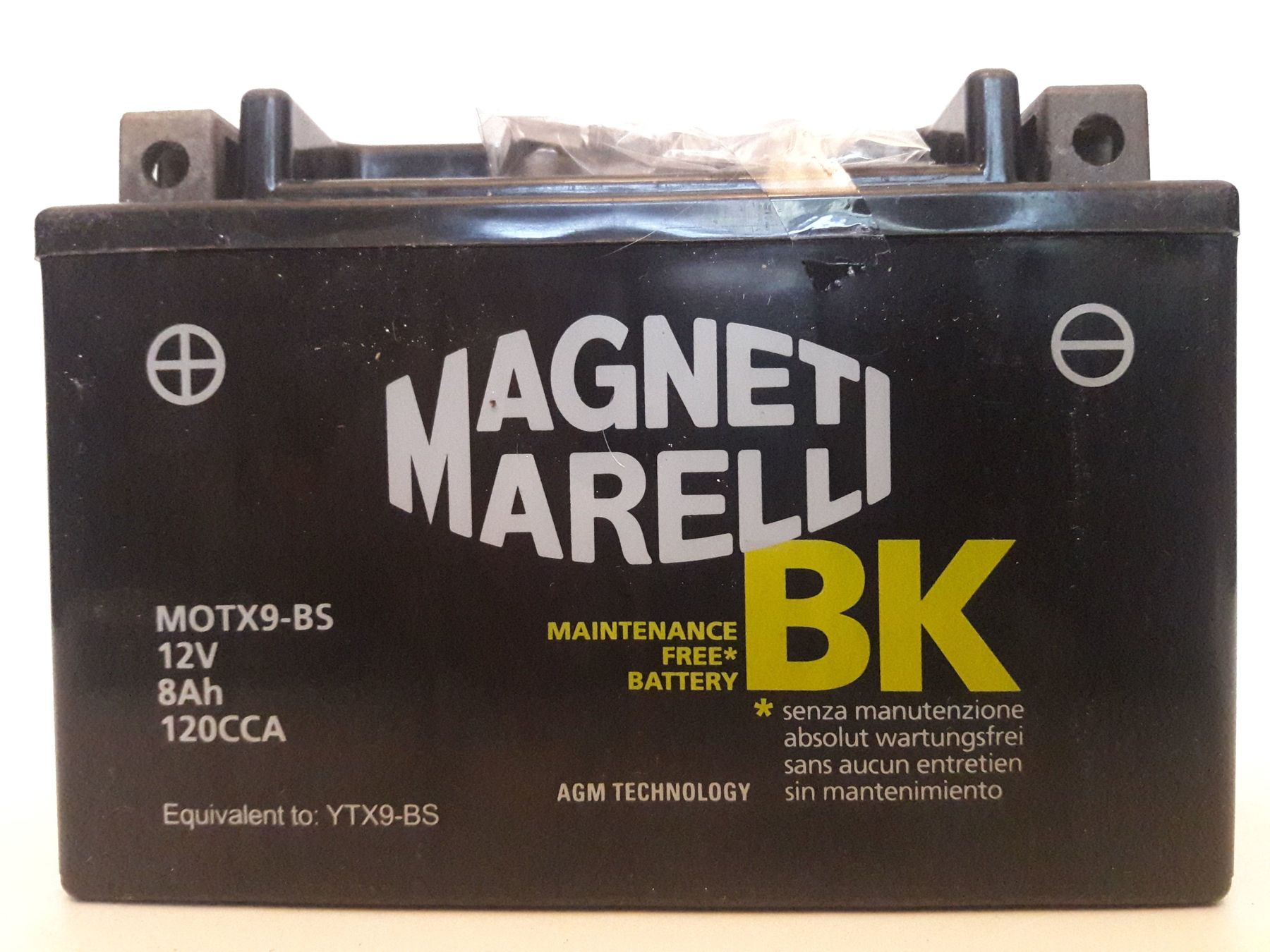 MAGNETI MARELLI  MOTX9-BS 12V 8Ah 120A