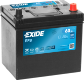 Exide Start-Stop EFB 12V 60Ah 520A EL604