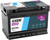Exide AGM 12V 72Ah 760A EK720